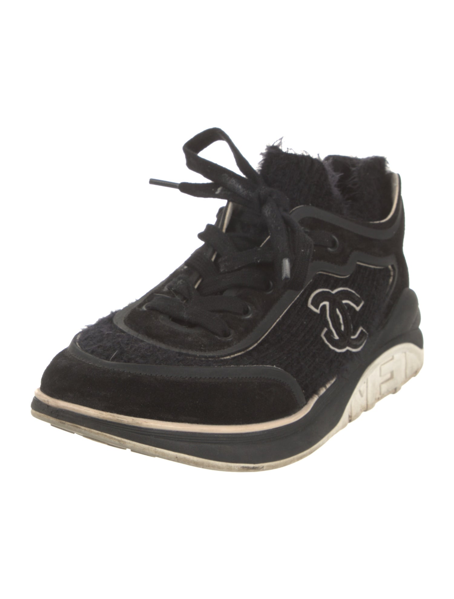 Chanel Interlocking CC Logo Athletic Sneakers