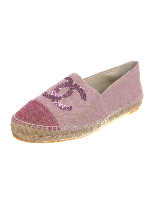 Chanel Interlocking CC Logo Canvas Espadrilles