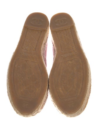 Chanel Interlocking CC Logo Canvas Espadrilles