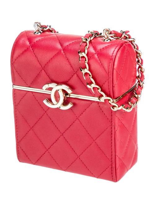 Chanel Quilted Small Box With Chain