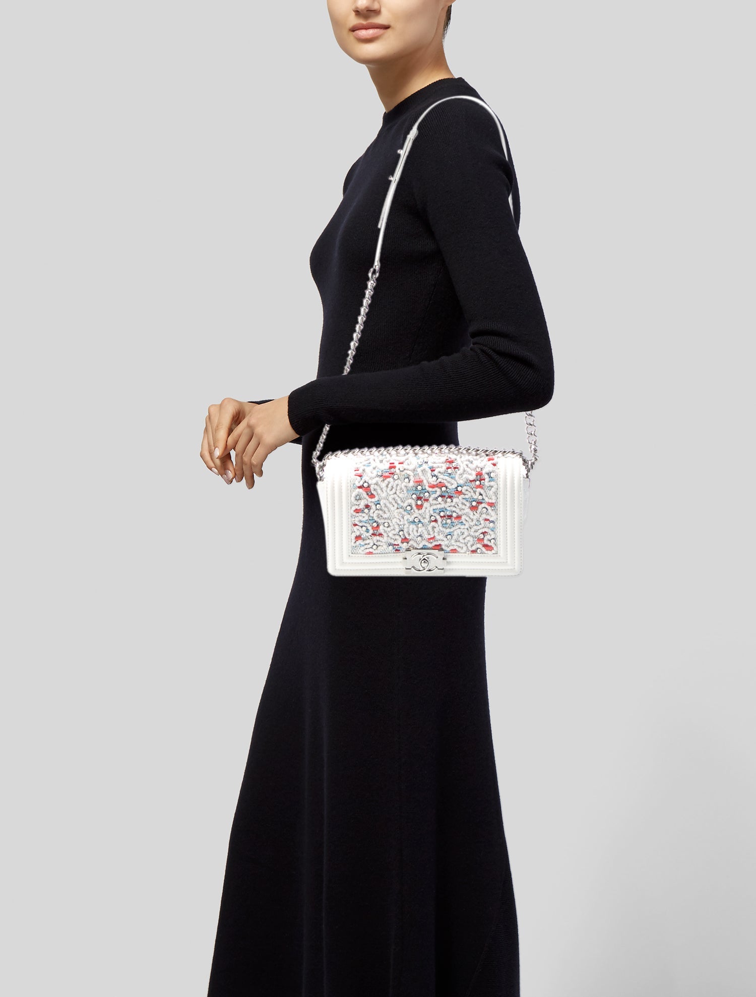 Chanel Embellished Medium Boy Bag