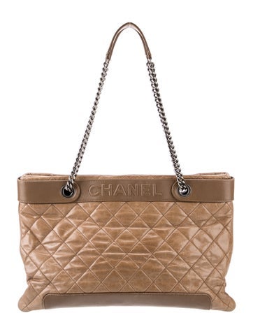 Chanel Totes Quilted Large Shopping Tote