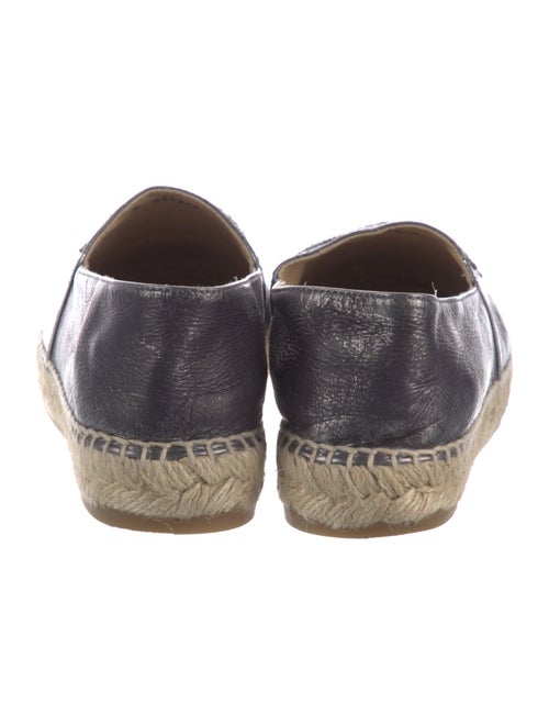 Chanel Interlocking CC Logo Lambskin Espadrilles