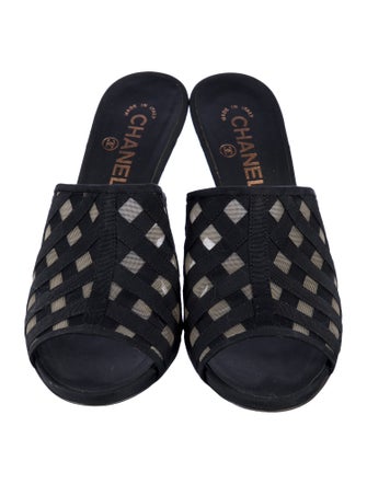 Chanel Mesh Slides