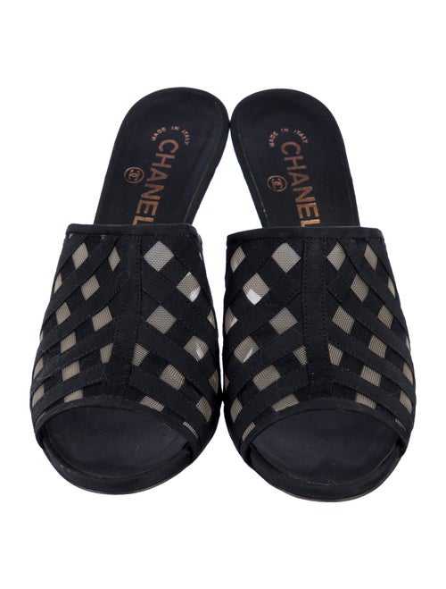 Chanel Mesh Slides