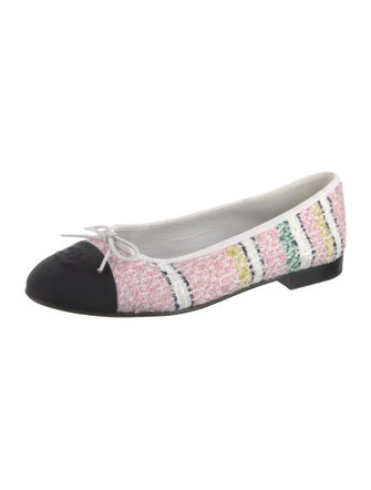 Chanel 2024 Interlocking CC Logo Ballet Flats
