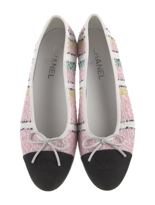 Chanel 2024 Interlocking CC Logo Ballet Flats