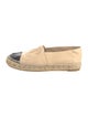 Chanel Interlocking CC Logo Lambskin Espadrilles