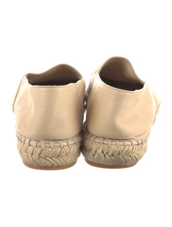 Chanel Interlocking CC Logo Lambskin Espadrilles