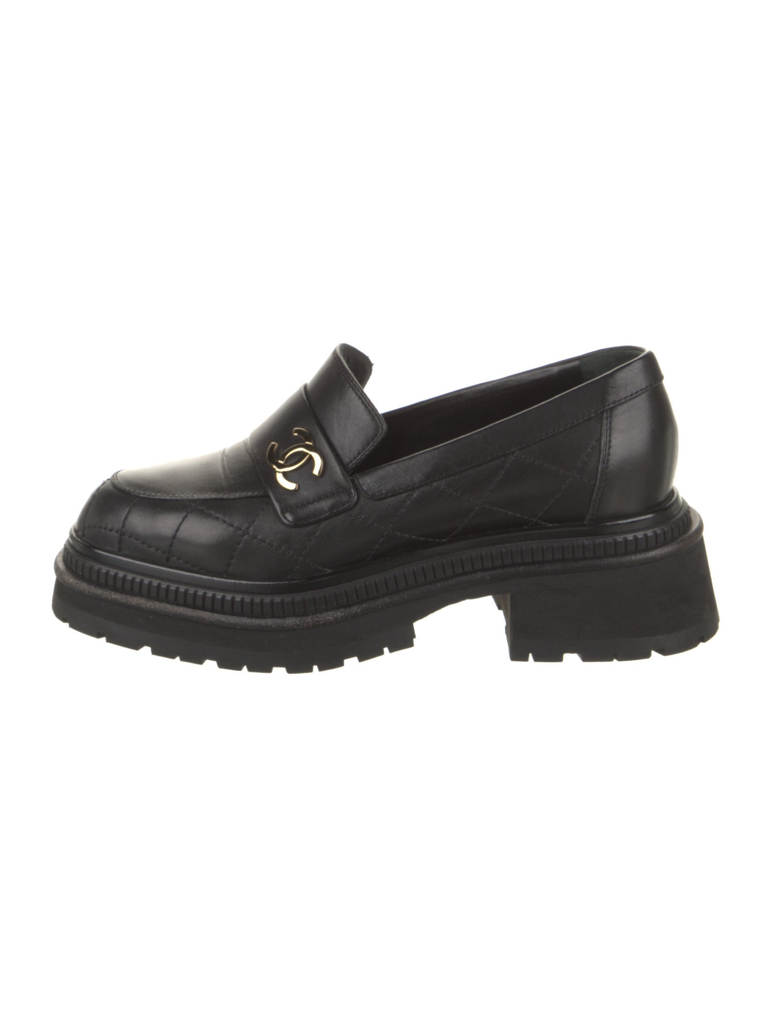 Chanel 2023 Interlocking CC Logo Loafers