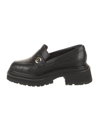 Chanel 2023 Interlocking CC Logo Loafers