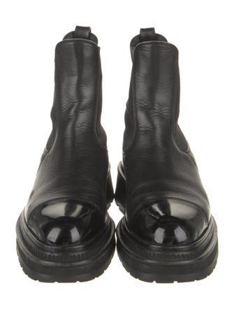 Chanel 2022 Interlocking CC Logo Chelsea Boots