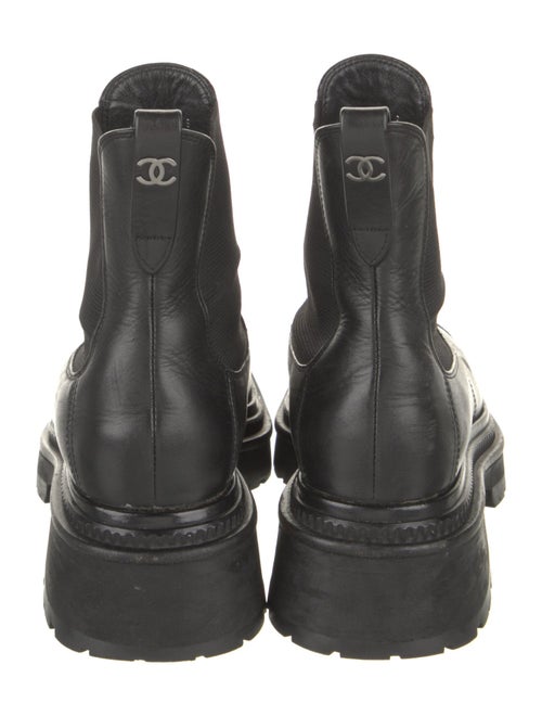 Chanel 2022 Interlocking CC Logo Chelsea Boots