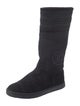 Chanel Interlocking CC Logo Suede Sock Boots
