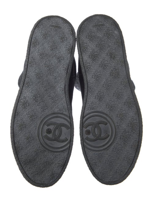 Chanel Interlocking CC Logo Suede Sock Boots