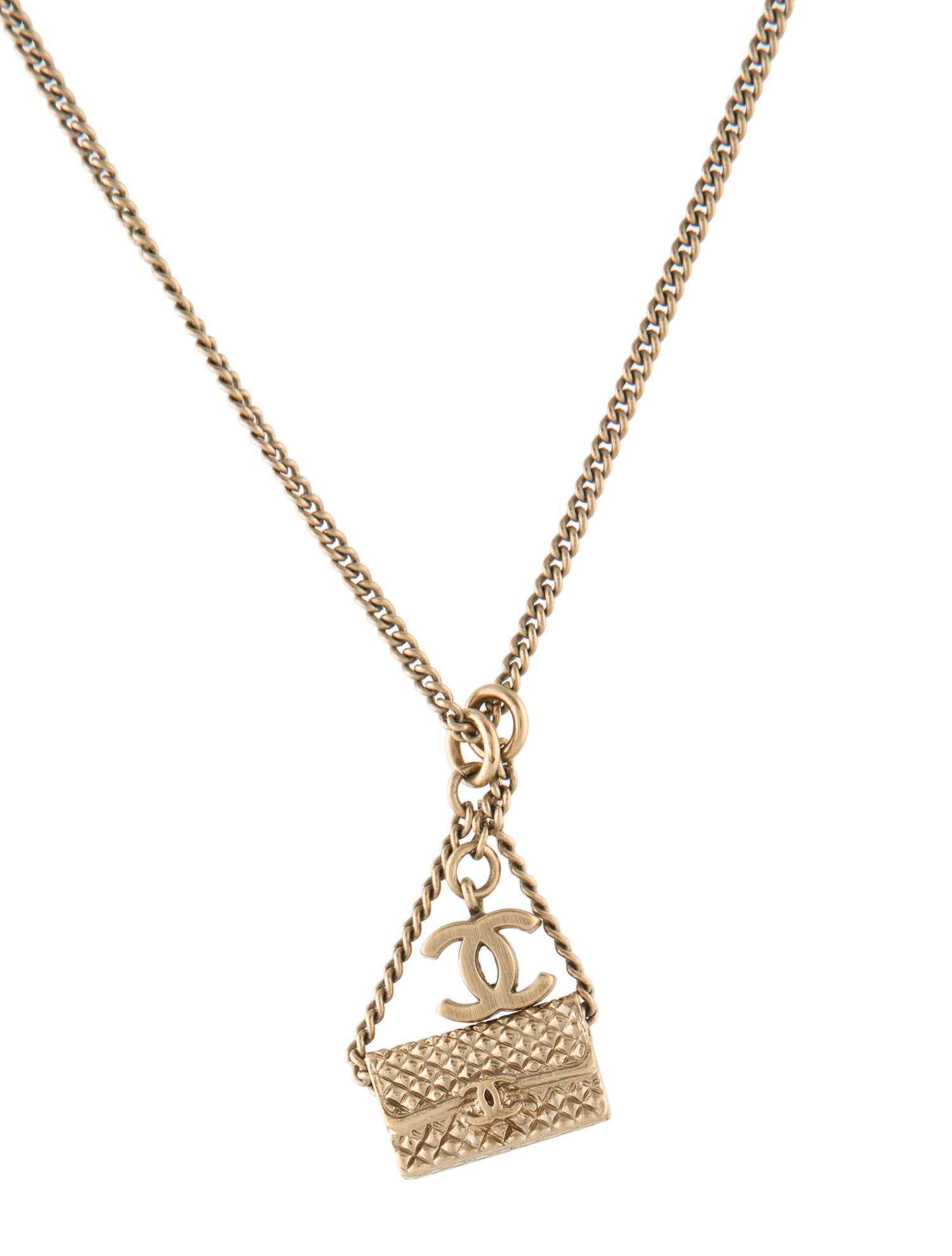 Chanel CC Flap Bag Pendant Necklace