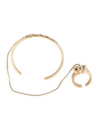 Chanel Strass CC Cuff Bracelet