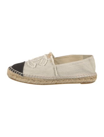 Chanel Interlocking CC Logo Canvas Espadrilles