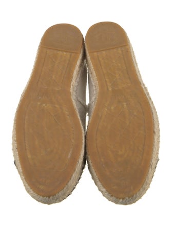 Chanel Interlocking CC Logo Canvas Espadrilles