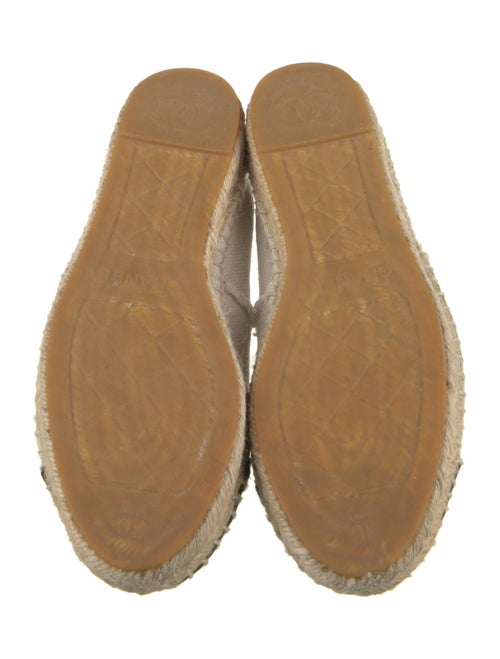Chanel Interlocking CC Logo Canvas Espadrilles