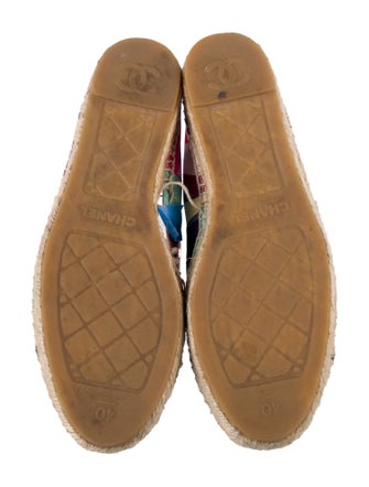 Chanel Interlocking CC Logo Canvas Espadrilles