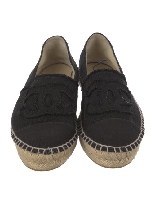 Chanel Interlocking CC Logo Canvas Espadrilles