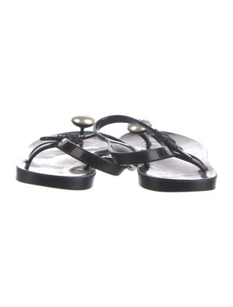 Chanel 2010 Interlocking CC Logo Sandals