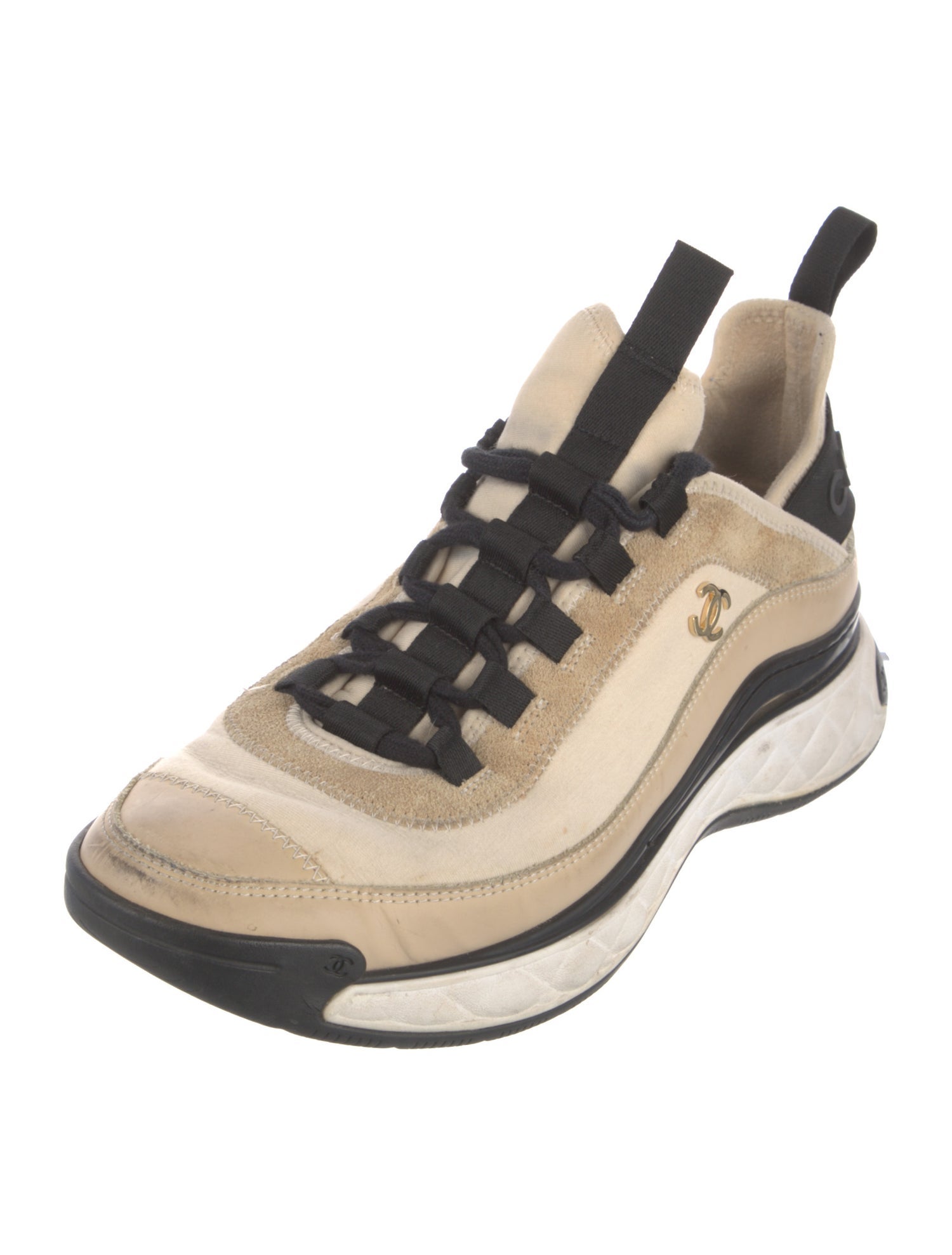 Chanel Interlocking CC Logo Sneakers