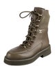 Chanel 2021 Interlocking CC Logo Combat Boots
