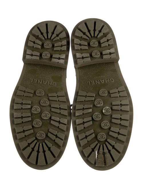 Chanel 2021 Interlocking CC Logo Combat Boots