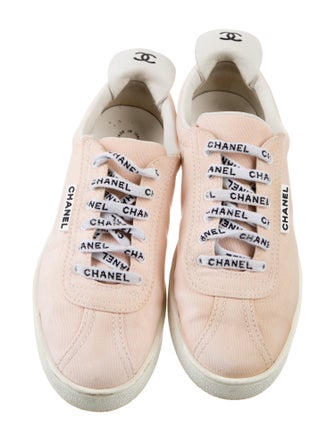Chanel Interlocking CC Logo Canvas Sneakers
