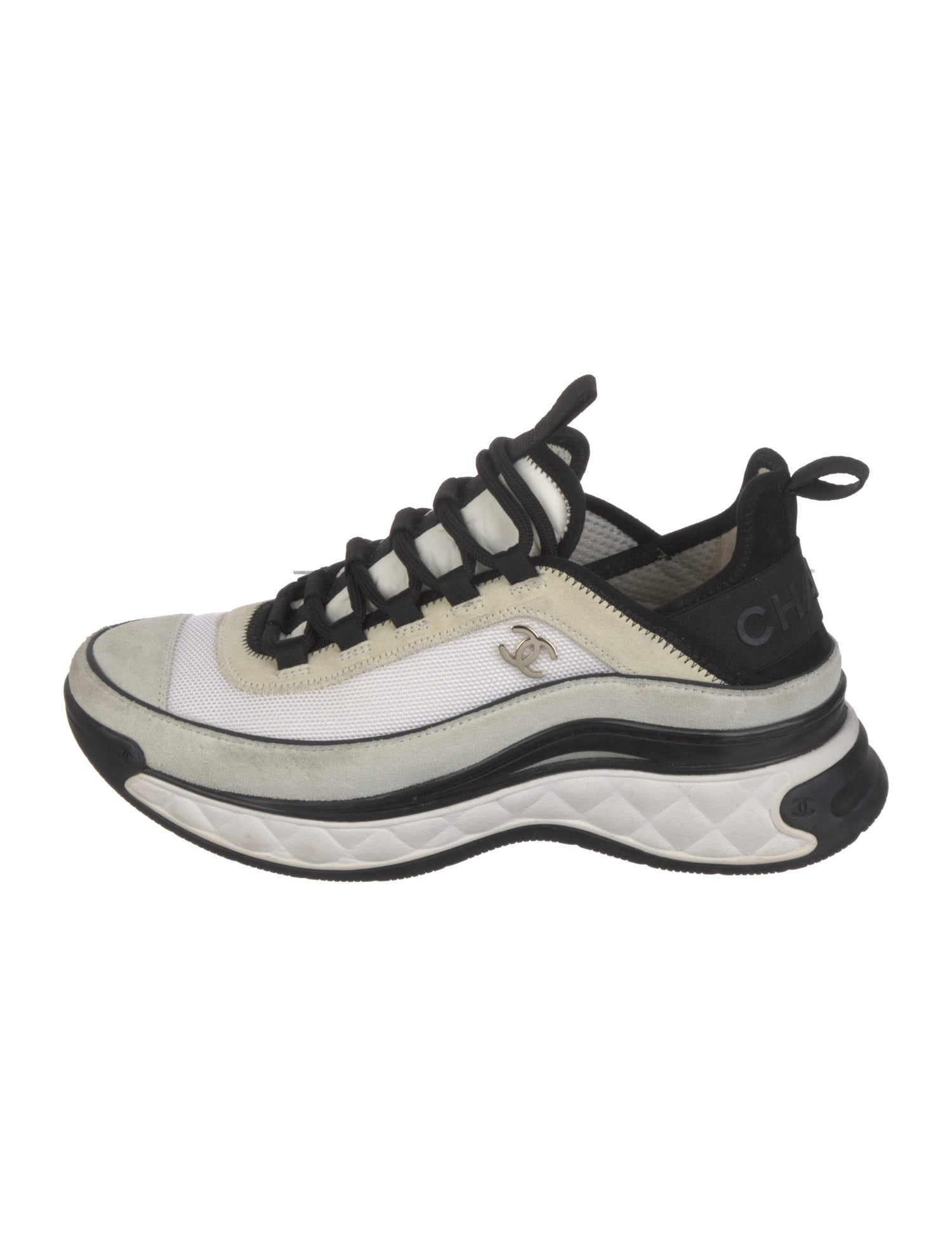 Chanel Interlocking CC Logo Canvas Chunky Sneakers