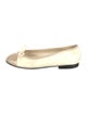 Chanel Interlocking CC Logo Leather Flats