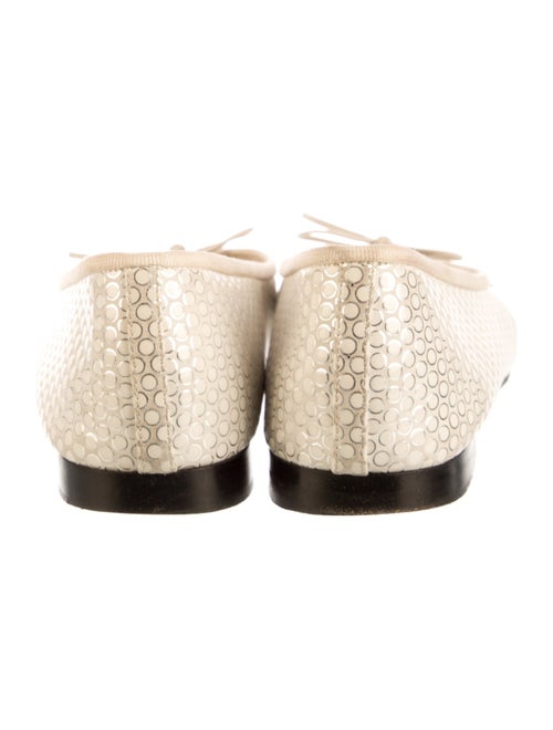 Chanel Interlocking CC Logo Suede Ballet Flats