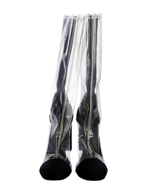 Chanel 2018 Interlocking CC Logo Lace-Up Boots