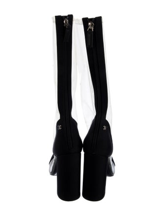 Chanel 2018 Interlocking CC Logo Lace-Up Boots