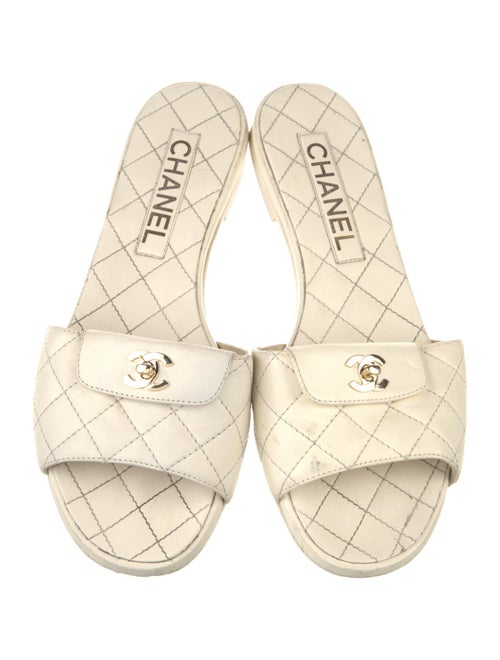 Chanel 2021 Interlocking CC Logo Slides