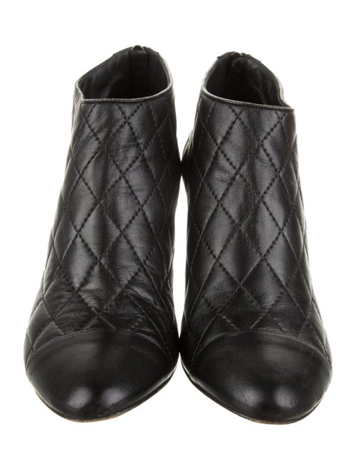 Chanel Interlocking CC Logo Leather Boots