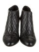 Chanel Interlocking CC Logo Leather Boots