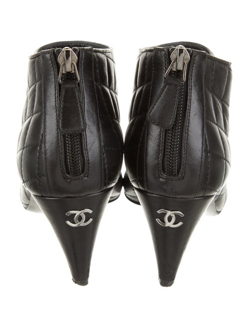 Chanel Interlocking CC Logo Leather Boots