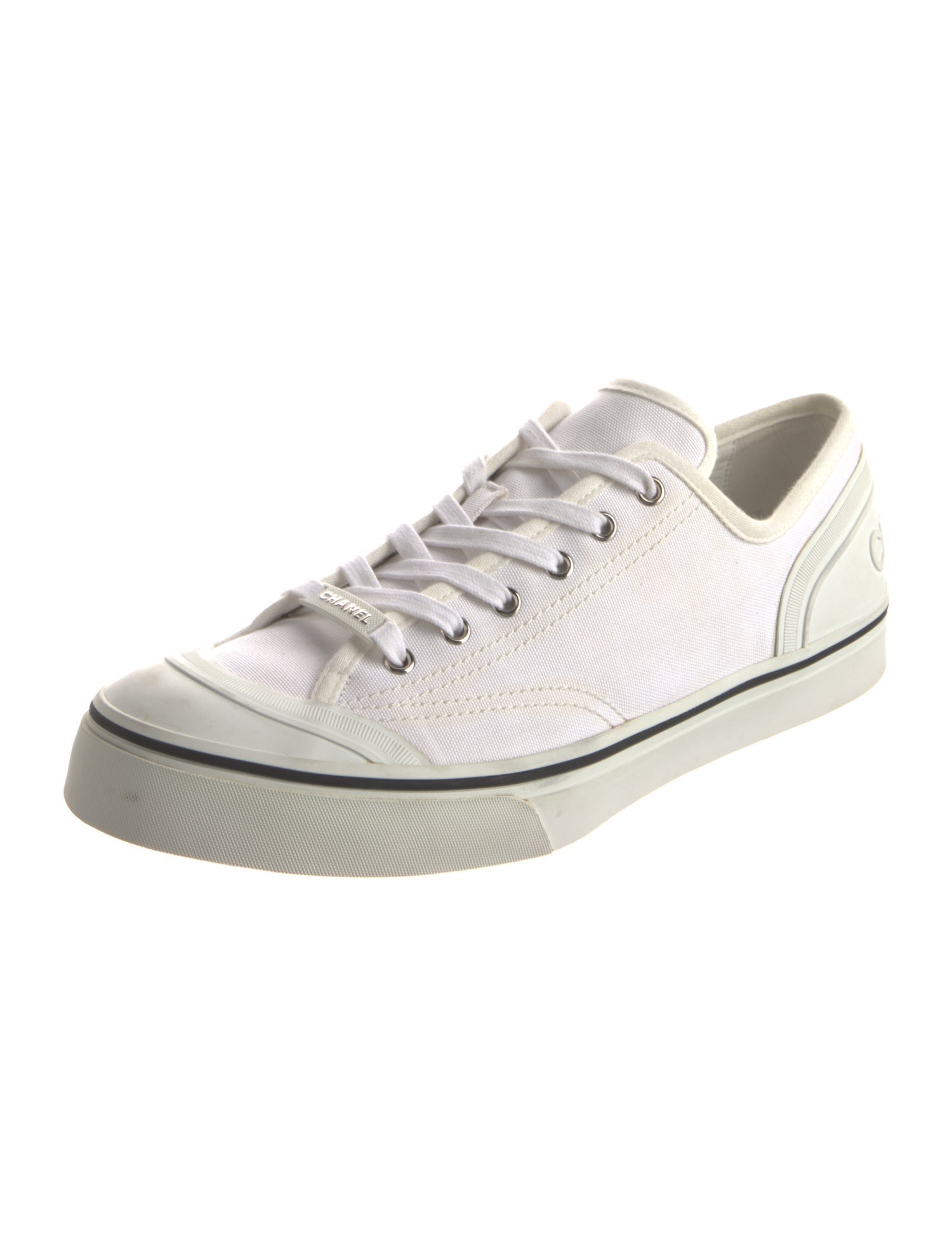 Chanel Canvas Printed Sneakers