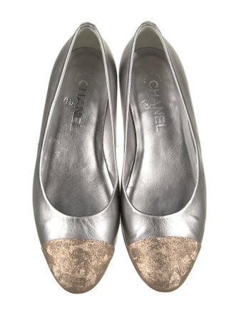 Chanel 2013 Interlocking CC Logo Ballet Flats