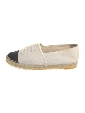 Chanel Interlocking CC Logo Denim Espadrilles