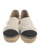 Chanel Interlocking CC Logo Denim Espadrilles