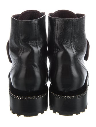 Chanel 2018 Interlocking CC Logo Combat Boots