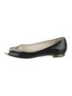 Chanel Interlocking CC Logo Patent Leather Flats