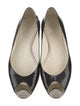 Chanel Interlocking CC Logo Patent Leather Flats