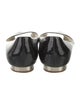 Chanel Interlocking CC Logo Patent Leather Flats