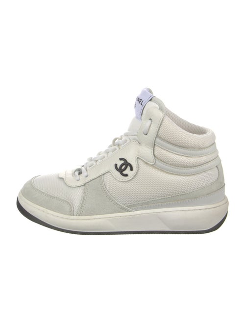 Chanel 2022 Interlocking CC Logo Wedge Sneakers