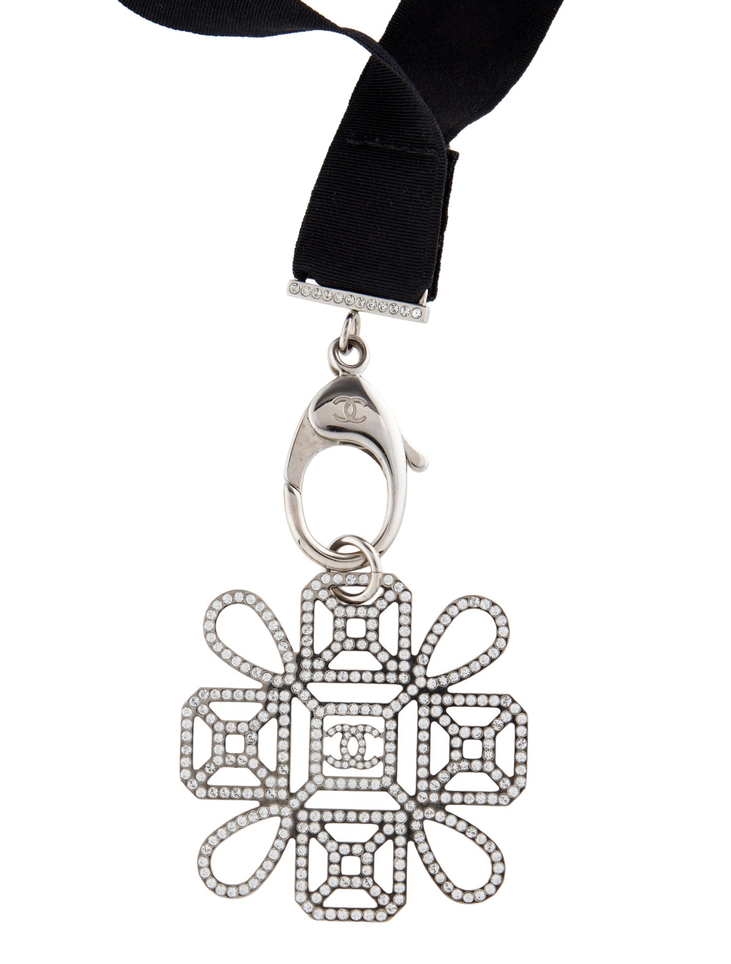 Chanel Strass CC Pendant Necklace